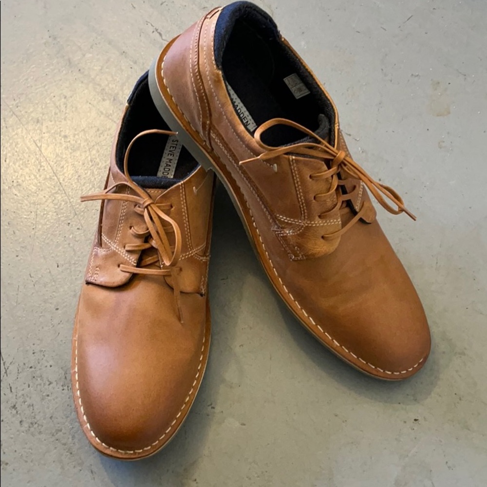 Steve Madden Gorren Tan Leather Men’s Shoes